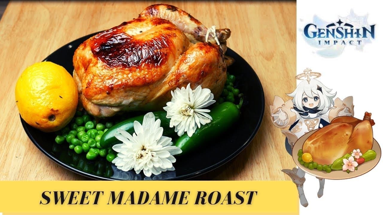 Sweet Madame recipe screen showing ingredients and healing statistics