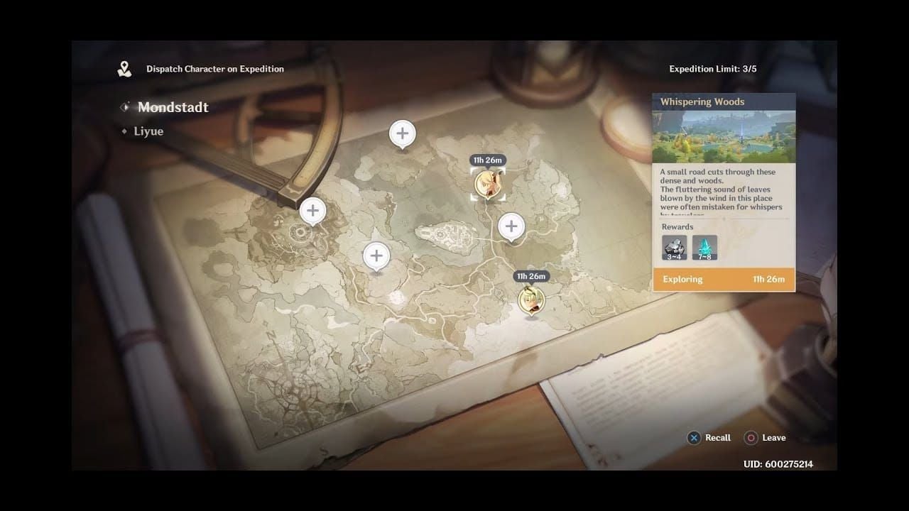Expedition rewards showing Crystal Chunks and White Iron Chunks