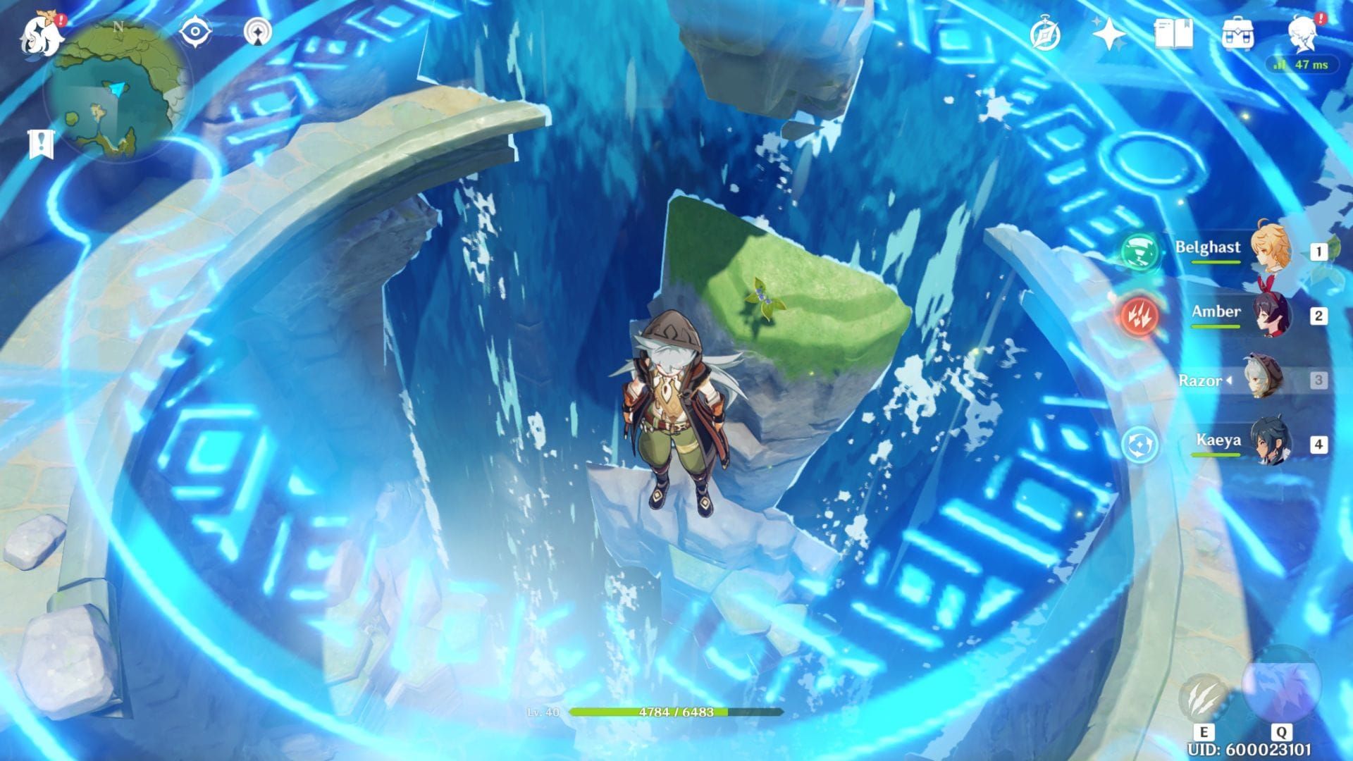 Genshin Impact co-op boss battle showing multiple players fighting together