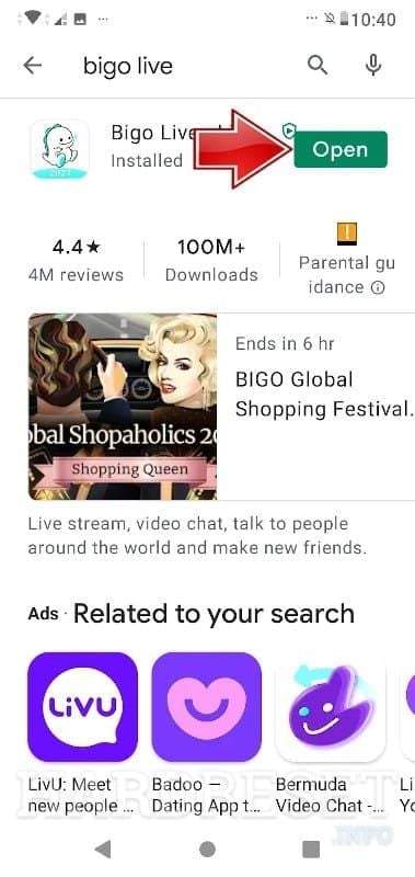 BIGO Live Apple App Store recharge screen showing Diamond prices