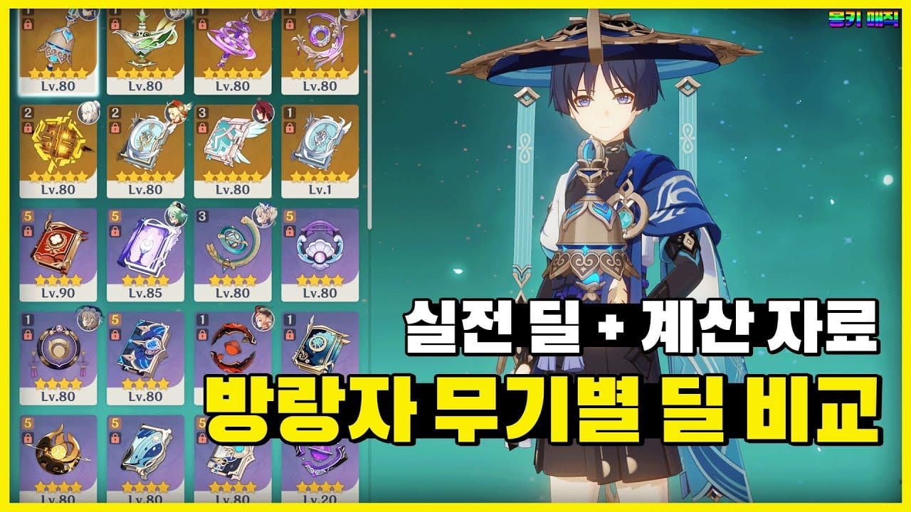 원신 네퍼 전무와 아쿠아 시뮬라크라 DPS 비교 그래프