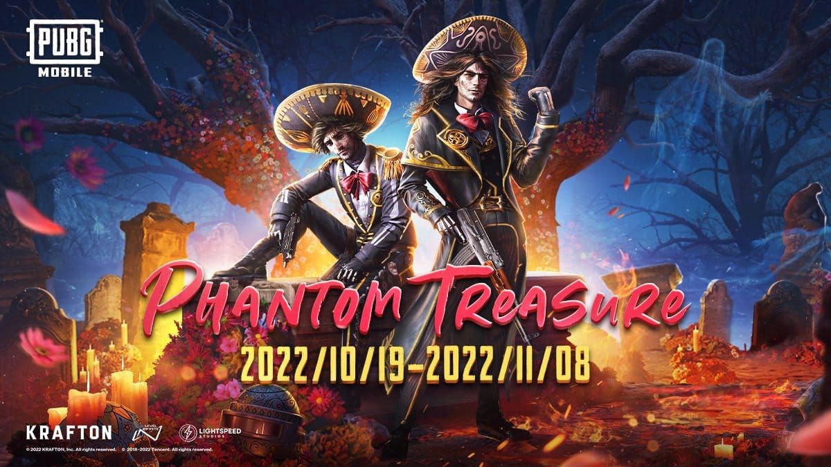 Screenshot of Phantom Treasure spawns in PUBG Mobile Wraithmoor Mansion