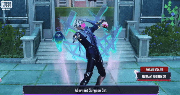 Customizable Aberrant Surgeon mythic set in PUBG Mobile