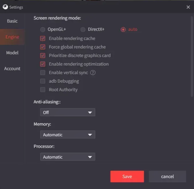 GameLoop settings interface for PUBG Mobile graphics tweaks