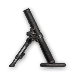 PUBG Mobile Mortar equipment in inventory