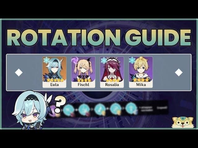 Step-by-step rotation guide for Eula and Mika in Genshin Impact