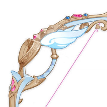 Silvershower Heartstrings bow weapon in Genshin Impact