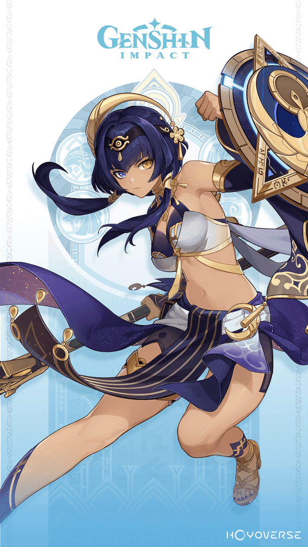Official artwork of Candace from Genshin Impact