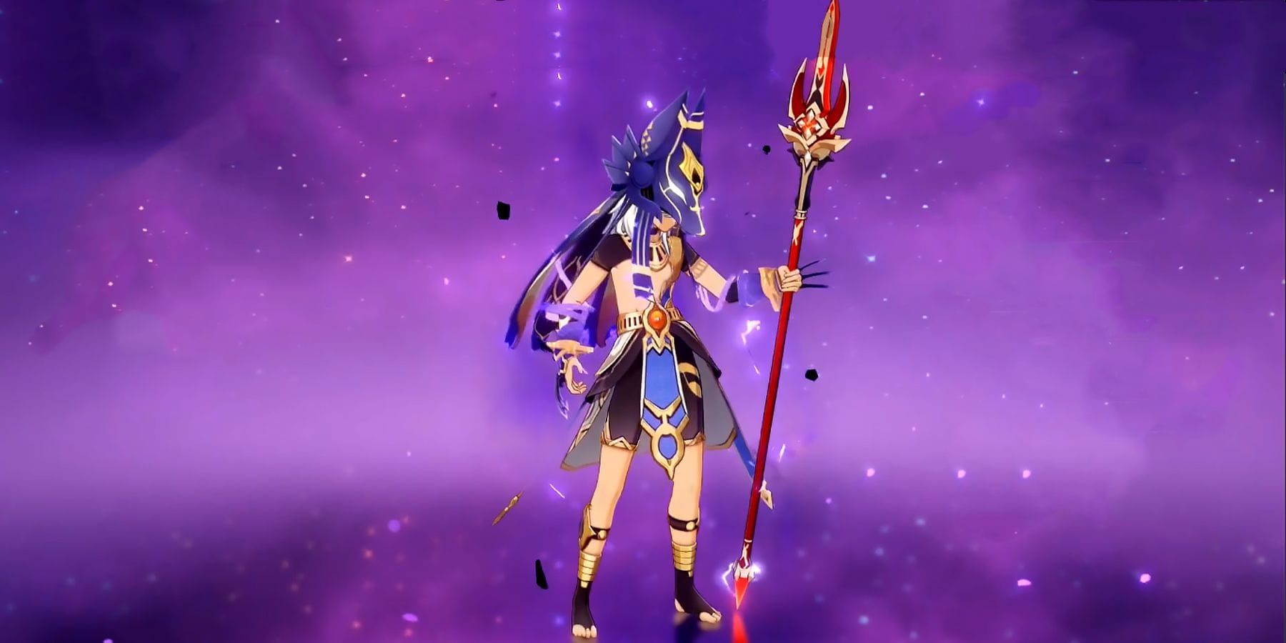 Cyno weapons including Scarlet Sands in Genshin Impact
