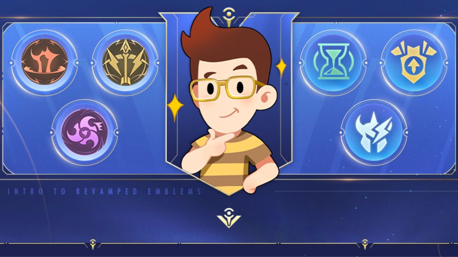 Screenshot of professional Mobile Legends emblem and gear integration in Battle Setup