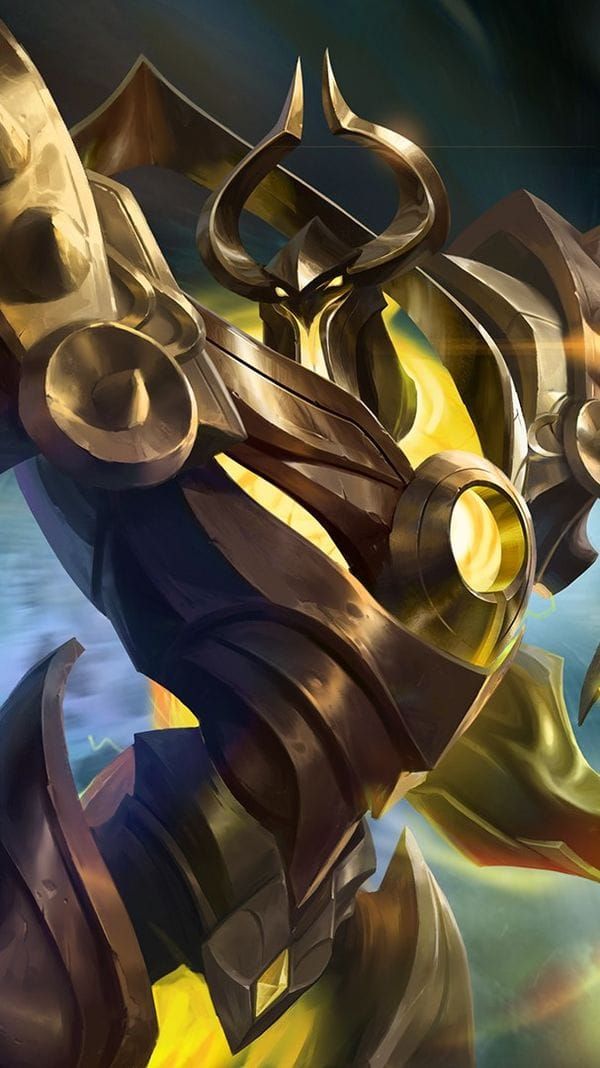 In-game character render of Uranus from Mobile Legends showcasing his tanky form