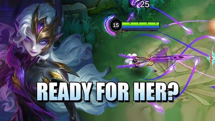 Obsidia casting Abyssal Bone Needle in Mobile Legends