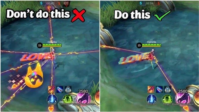 Fanny cable path screenshot in Mobile Legends varied terrain