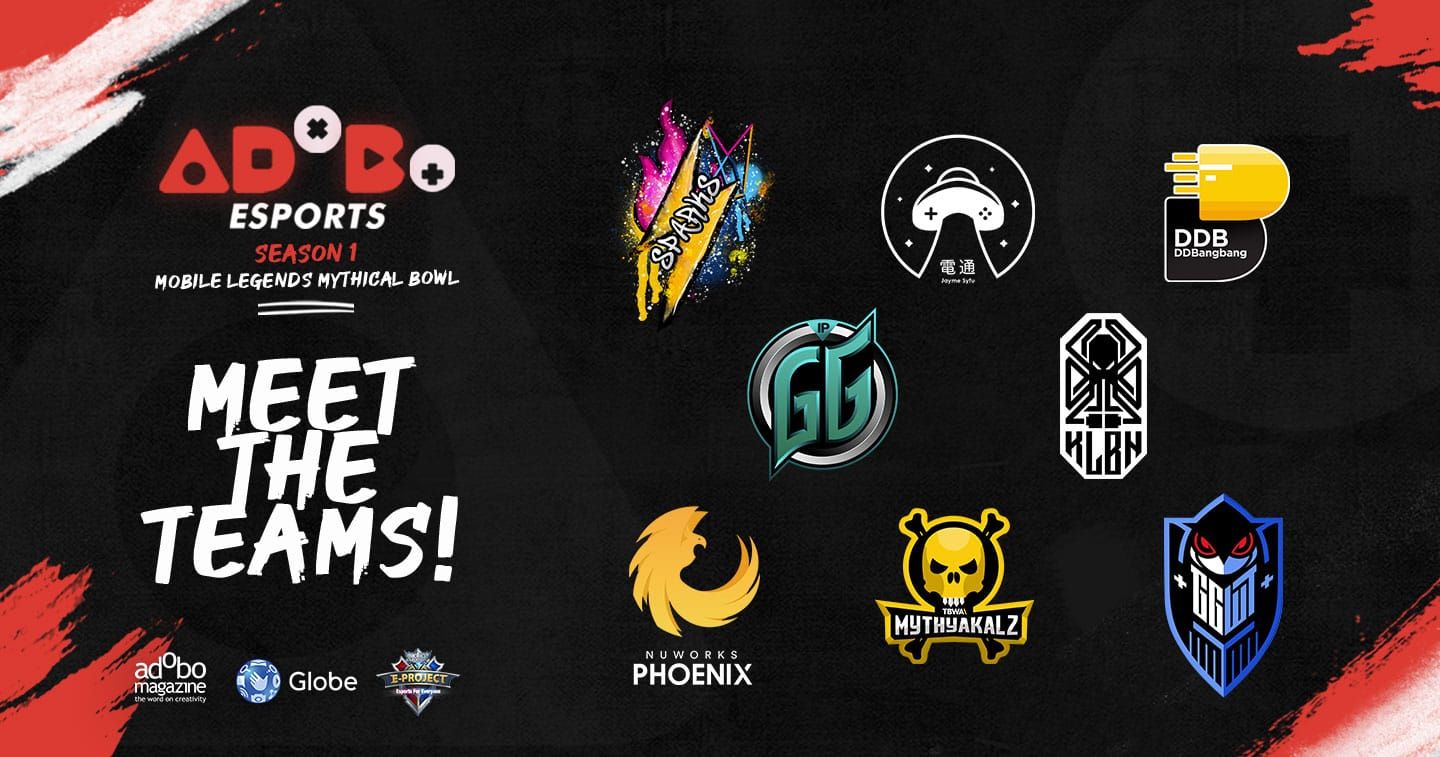 Logos of Mobile Legends teams from MPL ID, PH, MY, and other regions