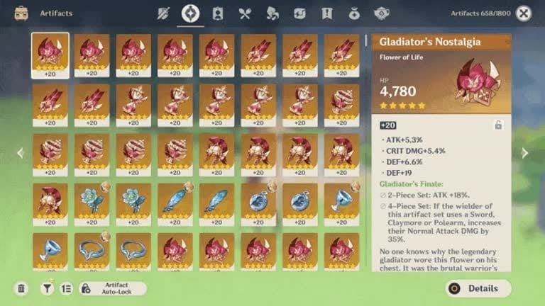 Energy Recharge artifacts and weapons for Genshin Impact teams