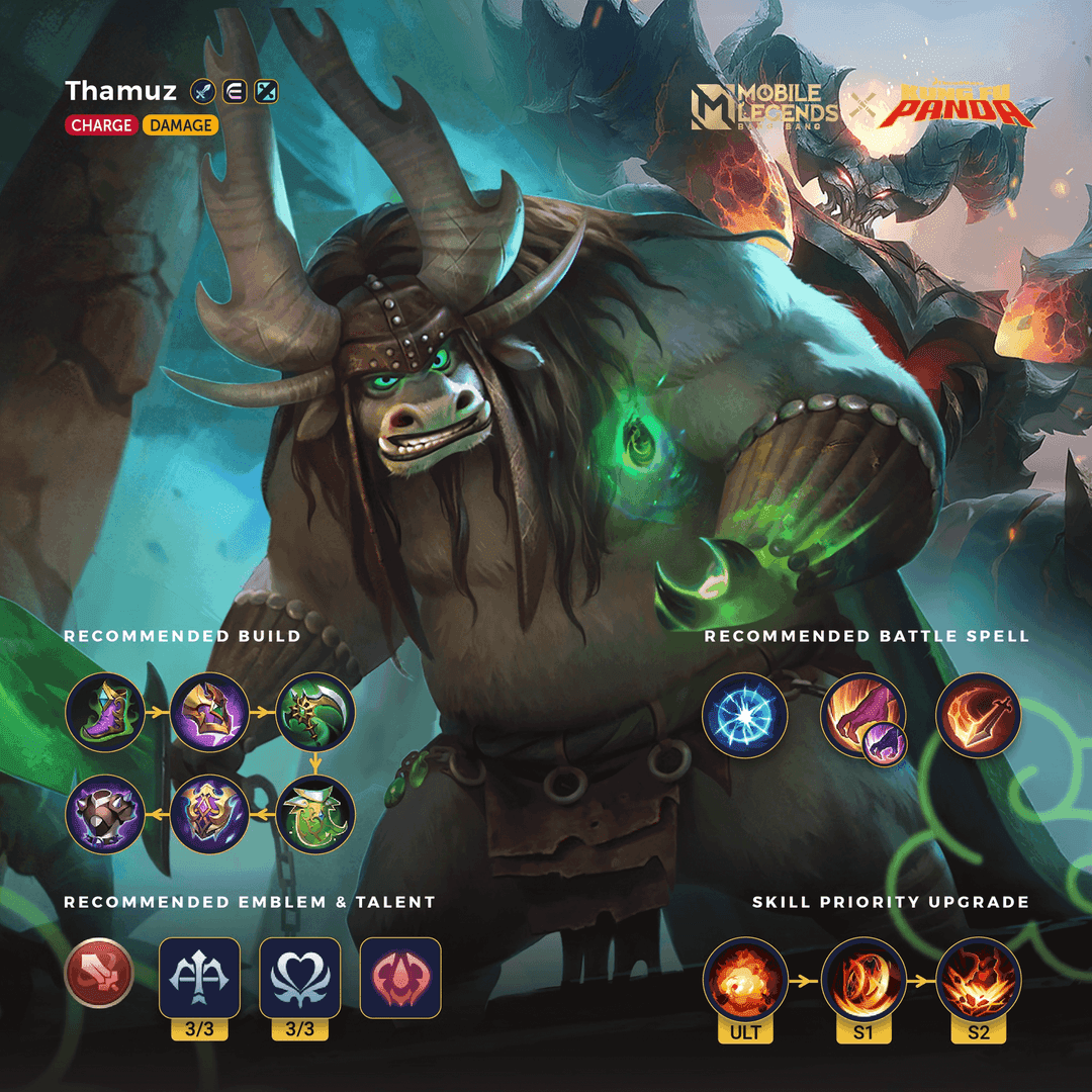 Guide illustration of Thamuz's reworked scythe skills in Mobile Legends