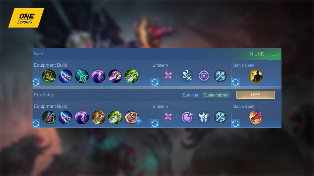 Recommended item build for reworked Dyrroth in Mobile Legends