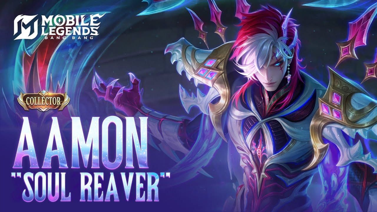 Aamon Soul Reaver Collector skin in Mobile Legends