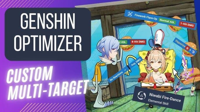 Comparison of single-target and multi-target optimization results in Genshin Impact