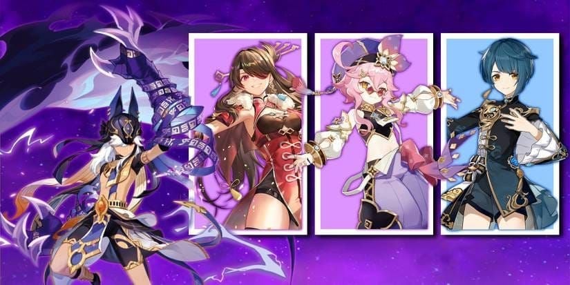 Guide image of Dori and Cyno team composition in Genshin Impact for Aggravate setup