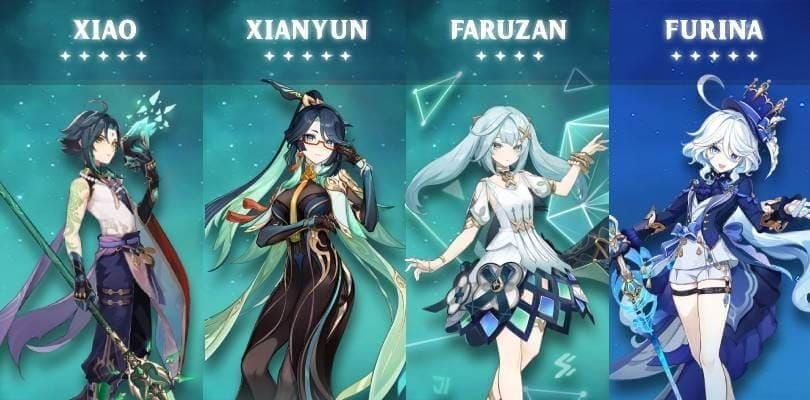 Xiao and Faruzan in double Anemo team