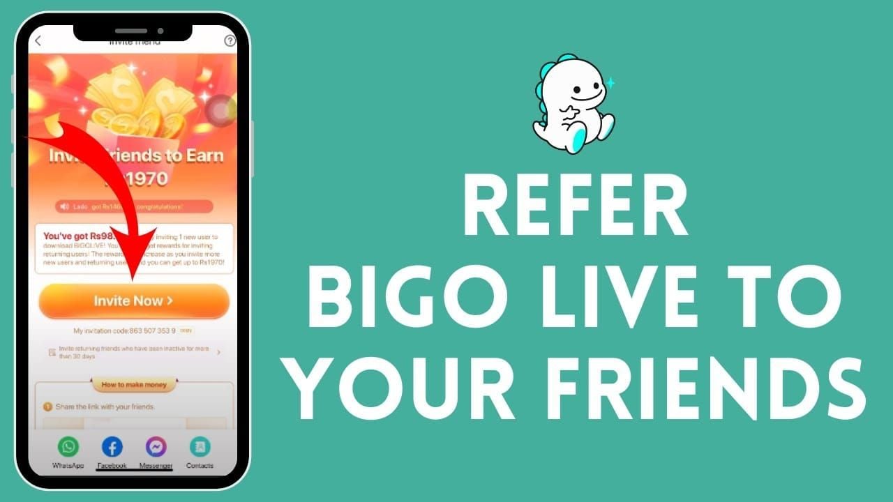 Guide to BIGO Live referral program for free diamonds