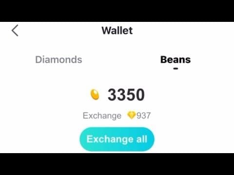 Comparison of Bigo Live bean and diamond exchange rates with bulk savings