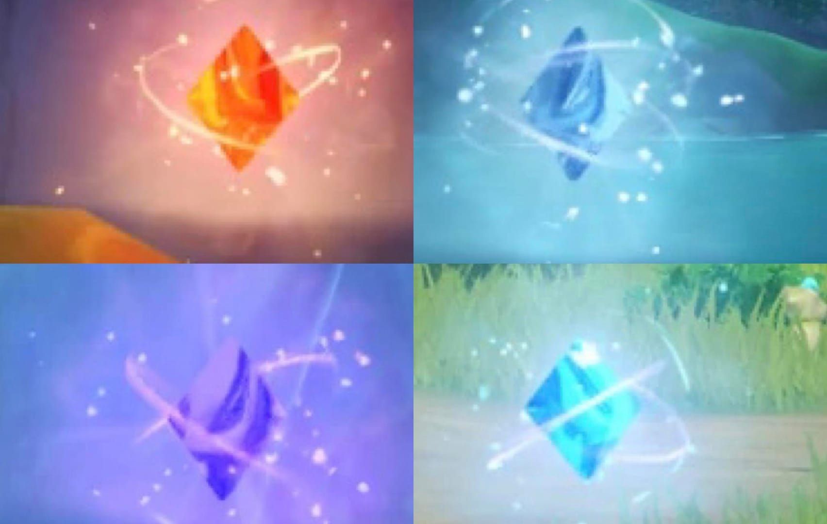 Screenshot of Navia using Crystallize shards in Genshin Impact