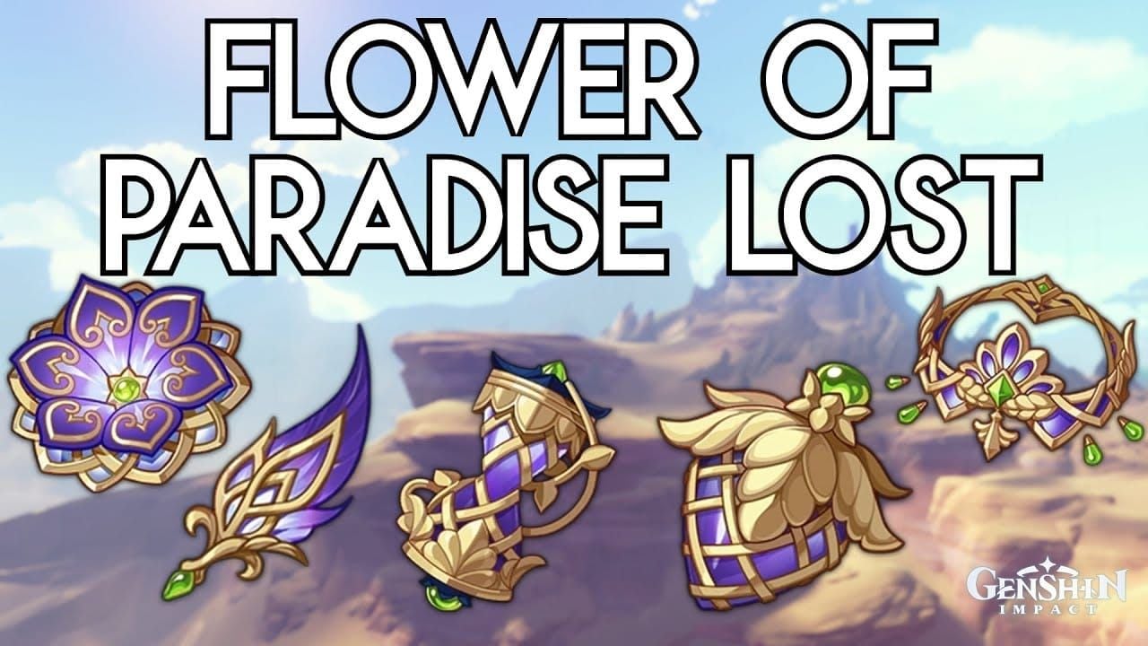 Flower of Paradise Lost artifact set in Genshin Impact