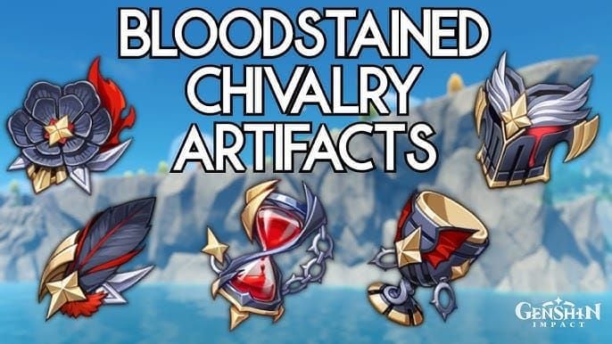 Genshin Impact Flower and Plume artifacts showing fixed main stats