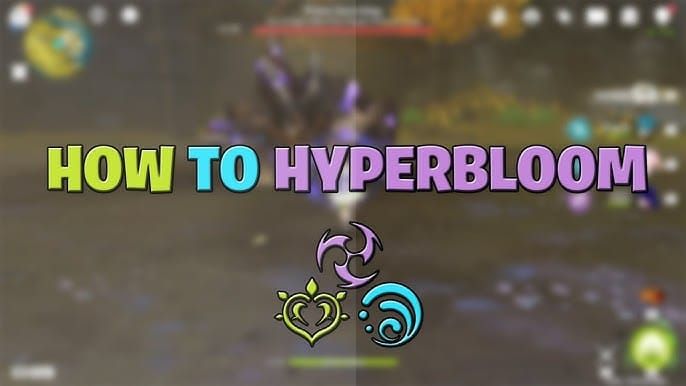 Screenshot of Hyperbloom team reactions in Genshin Impact