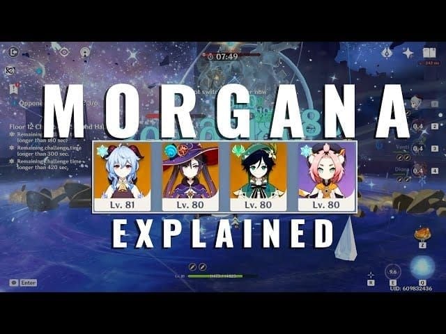 Genshin Impact characters Ganyu, Mona, Venti, and Diona in Freeze team