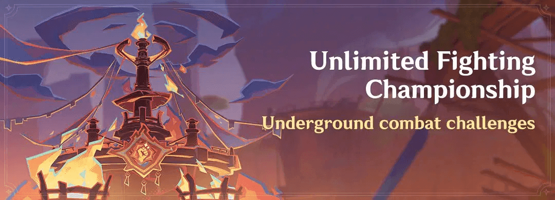 Interface of Unlimited Fighting Championship stages in Genshin Impact