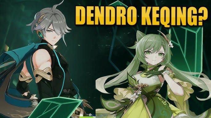 Comparison of Alhaitham and Keqing stats in Genshin Impact.