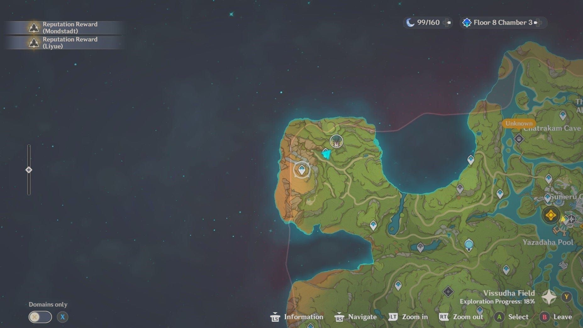 Screenshot of Jadeplume Terrorshroom boss fight in Genshin Impact