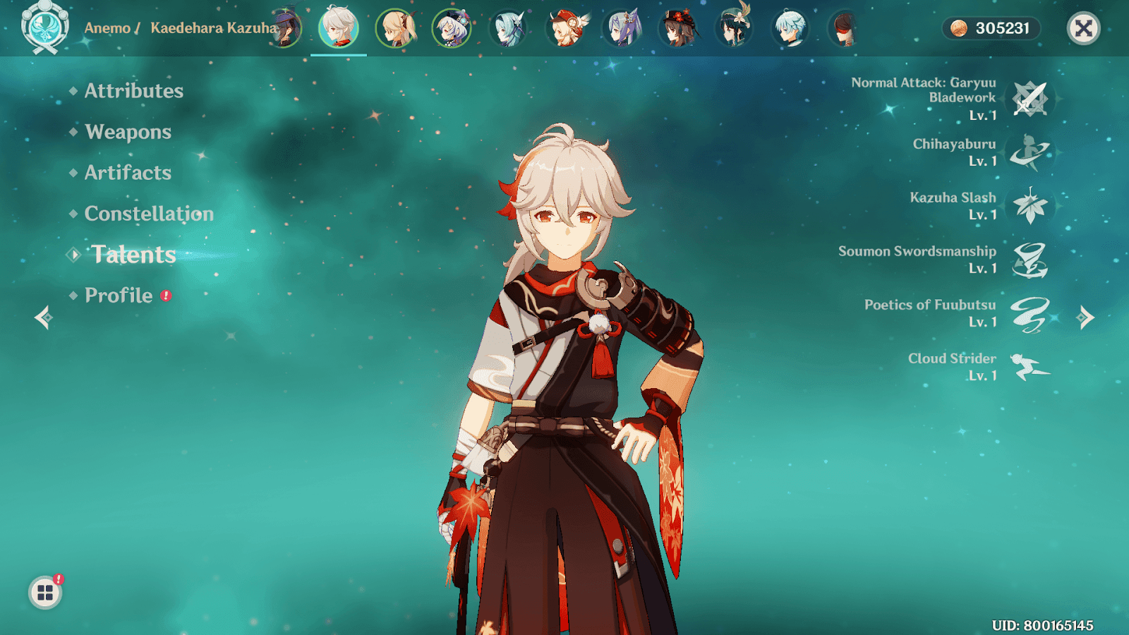 Kazuha's Chihayaburu Elemental Skill in Genshin Impact