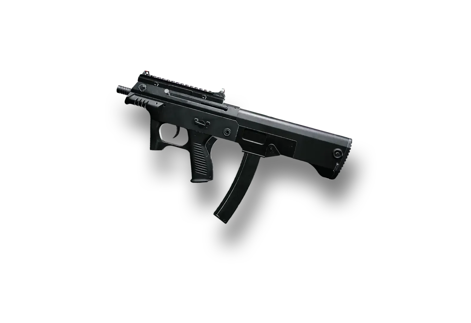 PUBG Mobile JS9 submachine gun equipment display with iron sights