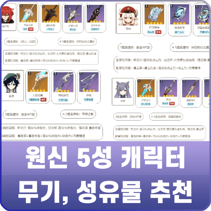 종려 성유물 주옵션 세팅 가이드