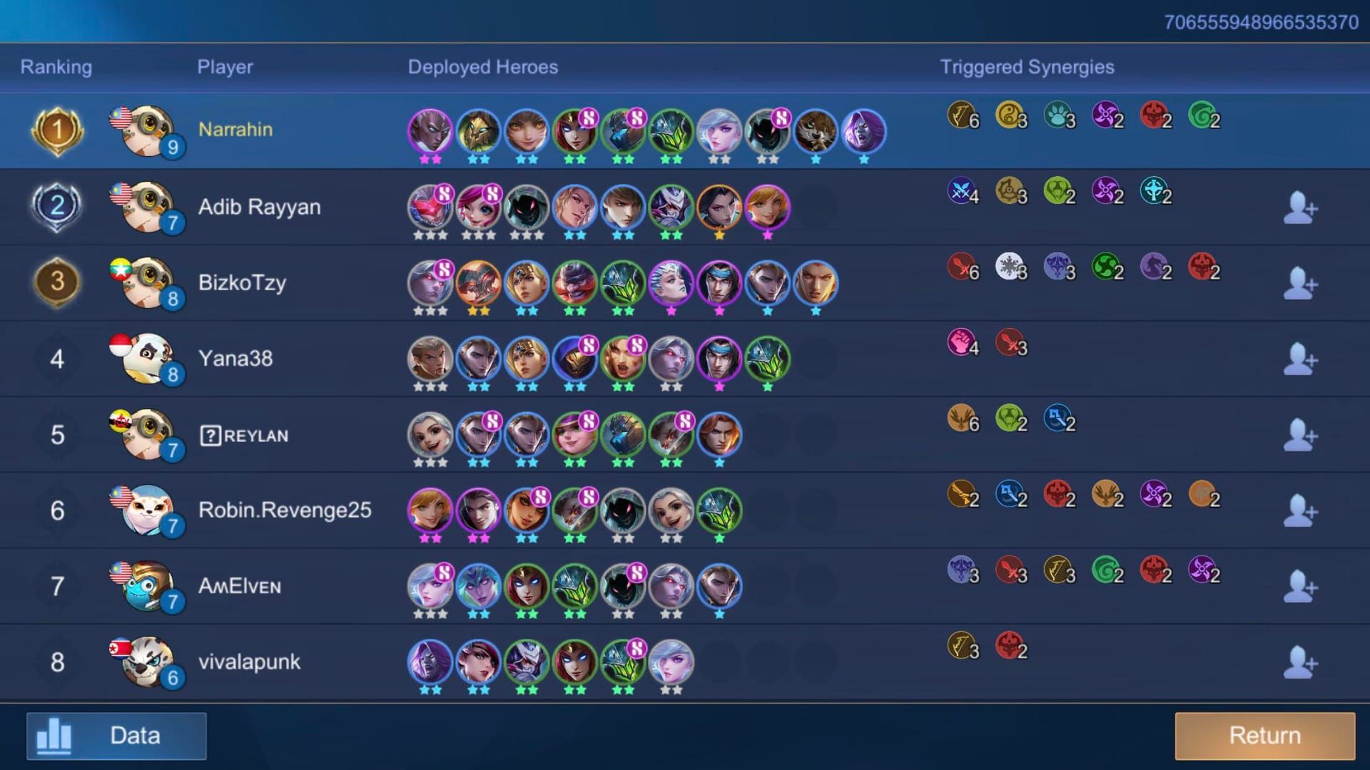 Mobile Legends blessing system interface showing gold bonus from enemy revelation