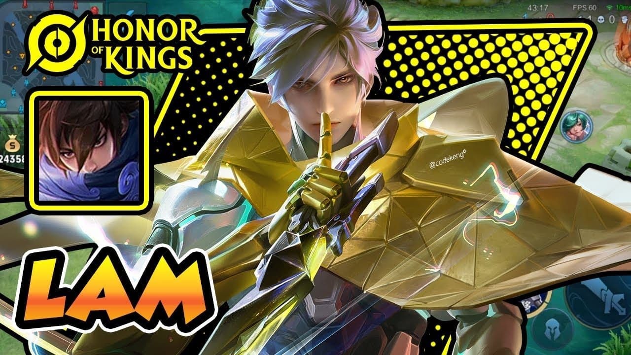 Honor of Kings Lam assassin hero demonstrating water-based abilities in gameplay