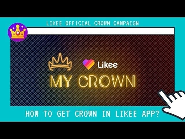 Likee crown reward system showing three tiers of monthly payouts