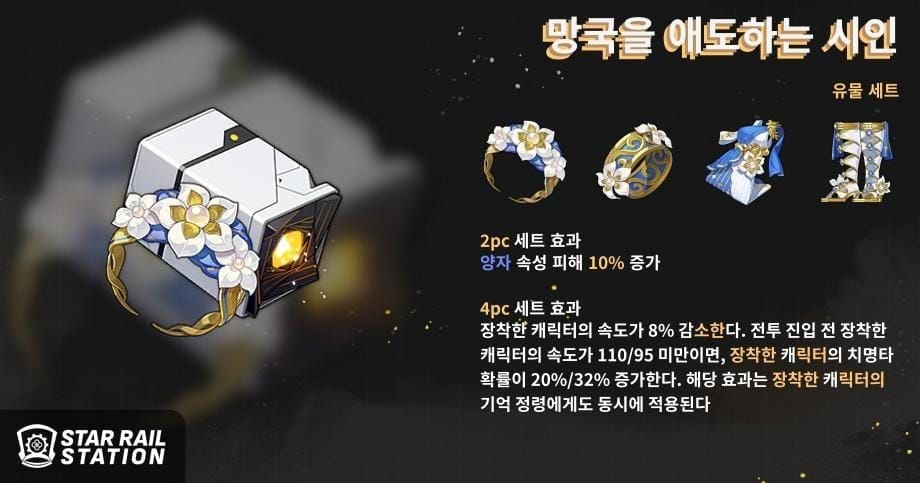 하철 추천 유물 세트 정보