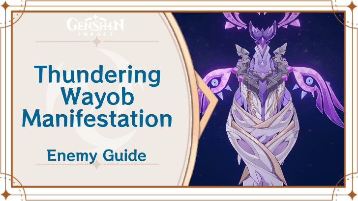 Genshin Impact Thundering Wayob Manifestation boss battle showing energy drain mechanics
