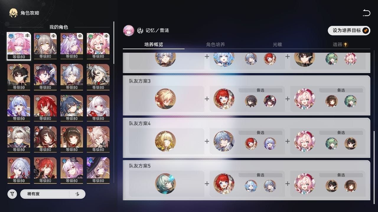 Optimal Cyrene freeze team composition featuring Cyrene, Castorice, Evernight, and Hyacine