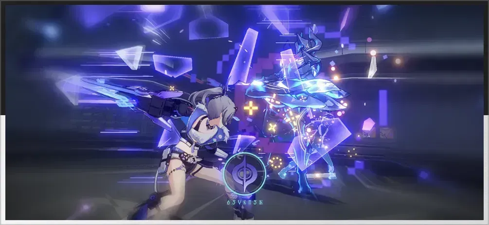 Honkai Star Rail battle screen showing enemy with Quantum Entanglement debuff stacks and delay effects