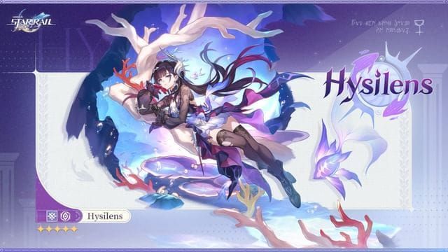 Hysilens character profile with Ocean Sing light cone equipped showing synergy