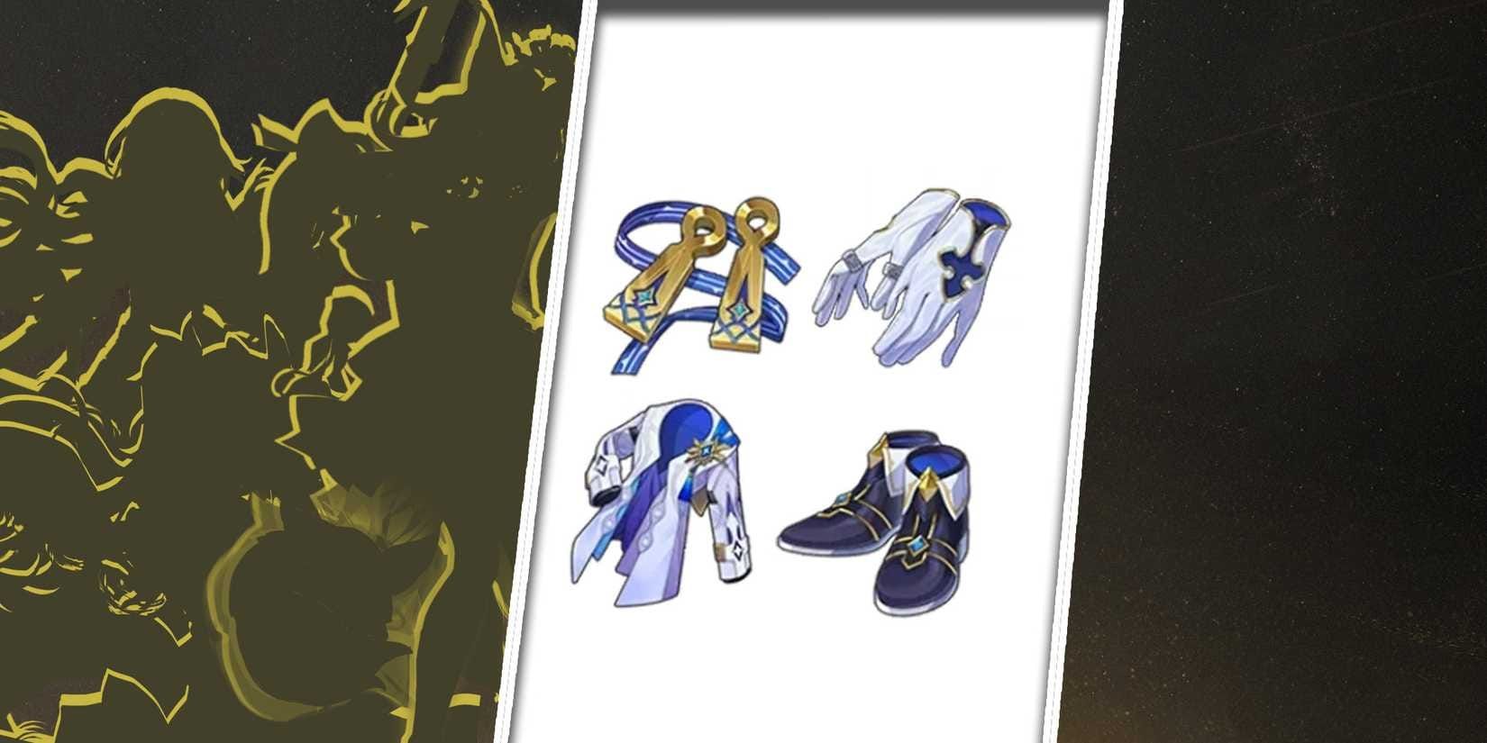 Sacerdos' Relived Ordeal relic set interface from Honkai Star Rail