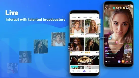 MICO Live party room showing multiple participants in a themed chat session