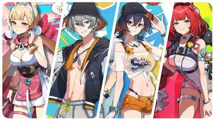 Yuzuha and Alice summer skin designs from version 2.1