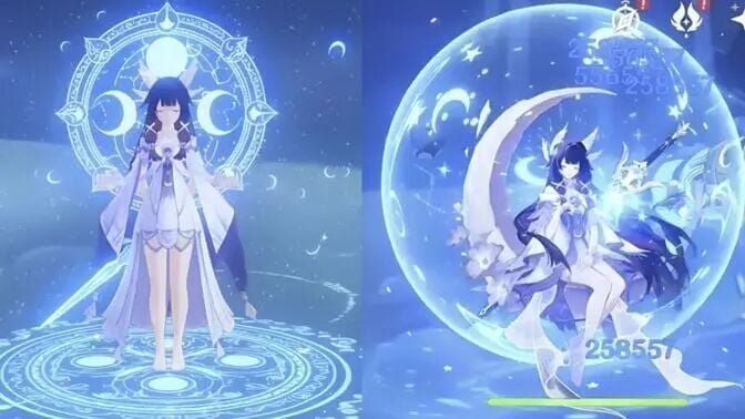 原神:罗德卡莱月神少女【哥伦比娅】技能命座,实机来了!